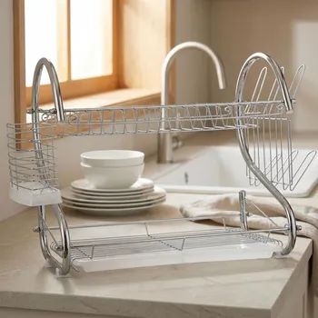 Odkapávač na nádobí Kovový odkapávač na nádobí EVA 52 x&nbsp;26&nbsp;cm