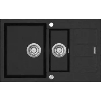 Granitový dřez Dvoukomorový dřez Concept granit černý