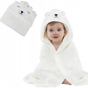 Osuška S KAPUCÍ PRO MIMINKA 80x80, pončo z mikrovlákna