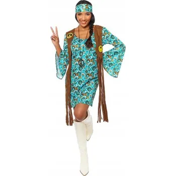 Karnevalový kostým Kostým Kostým Převlek HIPISKA Disco HIPPIS Retro Roky 60 70 Karneval, S