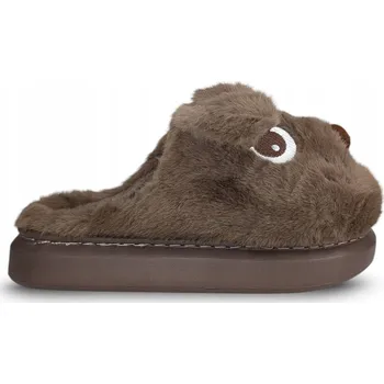 Dámské pantofle Dámské Pantofle Bamboše s pejskem, zateplené, velmi lehké plyšové pantofle 40/41