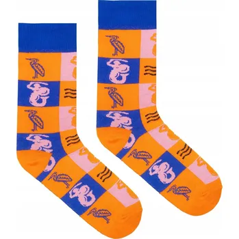 KABAK Ponožky BO Varšavská Šachovnice 42-46 vícebarevné, velikost 42-46