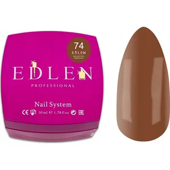 Lak na nehty EDLEN Builder Gel Coffee in Lviv 74 50 ml – stavební gel