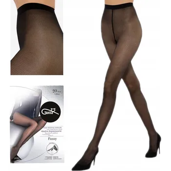 Dámské punčochy Punčocháče kabaretky Gatta Funny 01, 20 denier, černé, velikost 4