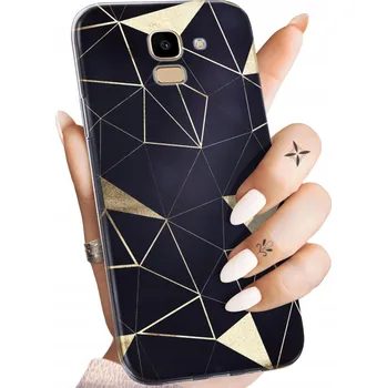 Pouzdro na mobilní telefon Zadní Kryt Hello Case pro Samsung Galaxy J6 2018 zlatý