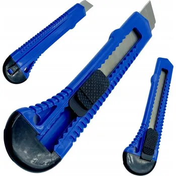 Pracovní nůž Nůž na tapety kovový 18 mm s lámacími čepelemi, univerzální, pro čalouníky