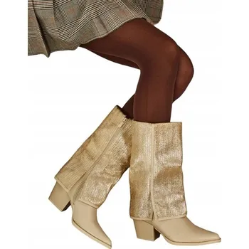 Dámská zimní obuv Béžovo-zlaté Dámské kotníkové boty Virelia 39