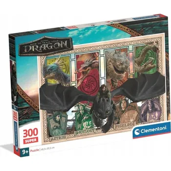 Puzzle Clementoni Puzzle 300 dílků PUZZLE 104 DÍLKŮ JAK VYCVIČIT DRAKA CLEMENTONI 25079