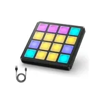 Donner MIDI kontroler Pad Beat Maker Machine, přenosný bicí automat s 16 beat pady, softwarem pro