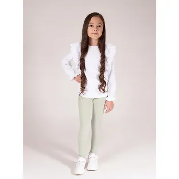 Dívčí legíny Dívčí žebrované legíny olivové Nicol, vel. 98