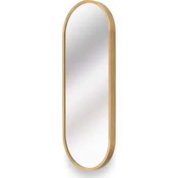 Zrcadlo Tesařské Zrcadlo Stolarnia Pika , ovál dřevěný rám, 375 x 1000 mm
