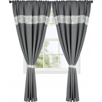 Obraz ZÁVĚS SE ZIRKONY ŠEDÁ PÁSKA 250x145 LEN-3-25