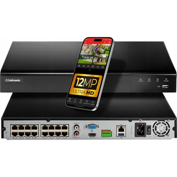 IP kamera Síťový videorekordér NVR IP 32kanálový 16xPoE 12MP 2x10TB