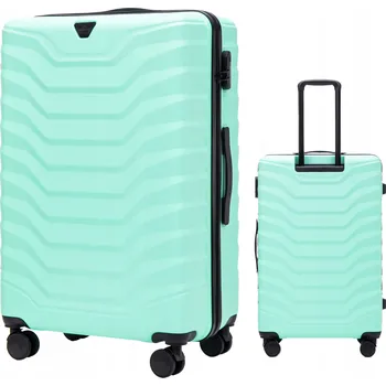 Wings Velký tvrdý kufr z ABS PEA01-L-L.GREEN 97 l