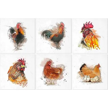 Obraz Rýžový papír ITD Collection RSM004 14,8x14,8 cm, 6 listů