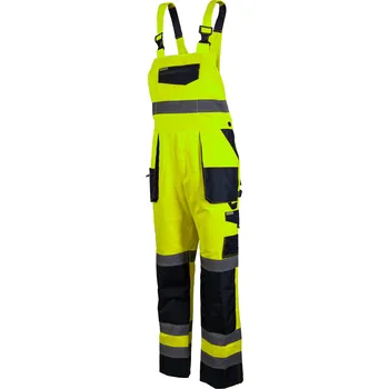 Pracovní obuv Brixton reflexní zahradnické pracovní kalhoty s laclem, velikost 60