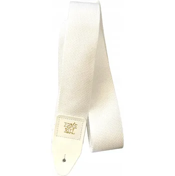 Hudební nástroj ERNIE BALL popruh na kytaru bílý white pásek