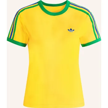 Dámské tričko Adidas Originals Dámské Tričko 3-Streifen, žlutá / zelená /...