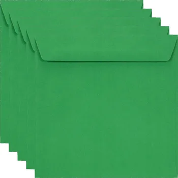 Obálka Čtvercové obálky Burano zelené - 25 Ks.