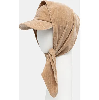 Módní doplněk Kšiltovka Kangol VELVET DRAPE 5-PANEL K5475.OT272 hnědá 82X, vel. L/XL