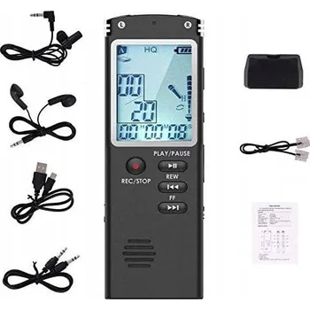 Bezpečnostní kamera HD MP3 PŘEHRÁVAČ LCD DIKTAFON 16GB + SLUCHÁTKA