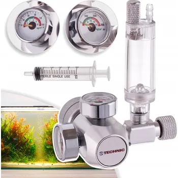 Bezpečnostní kamera CO2 Reduktor s Elektromagnetickým Ventilem pro AKVÁRIUM Počítadlo Bublin Regulátor 230V