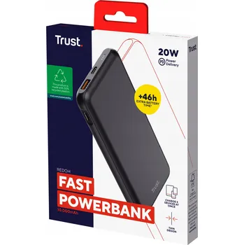 Powerbanka Powerbanka Trust 10000 mAh černá