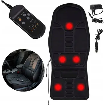 Masážní přístroj Masážní Přístroj na záda, masážní podložka s vyhříváním pro masáž na křeslo, do auta