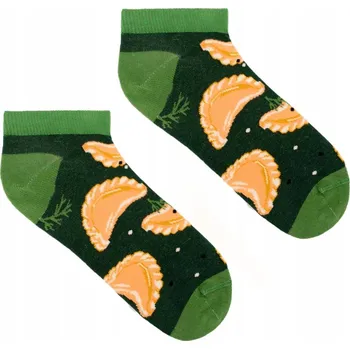 Pánské ponožky KABAK Ponožky kotníkové ponožky Pirohy Zelené 42-46 zelená velikost 42-46