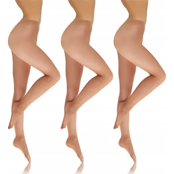 Dámské punčochy Sesto Senso 3 páry Dámské Punčochové Kalhoty Průhledné 8 DEN XL Cypria