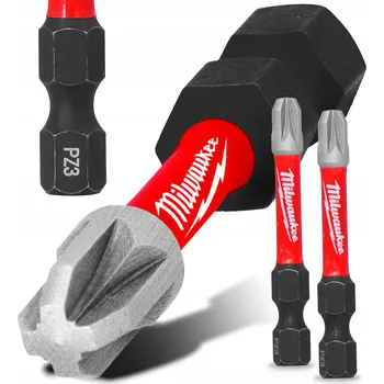 Bit 2x Rázový bit MILWAUKEE PZ3 50 mm MAGNETICKÝ ŠROUBOVACÍ HROT POZIDRIV