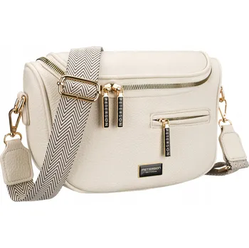Kabelka Peterson ledvinka přes rameno Dámská ledvinka Peterson 3629 ECRU béžová