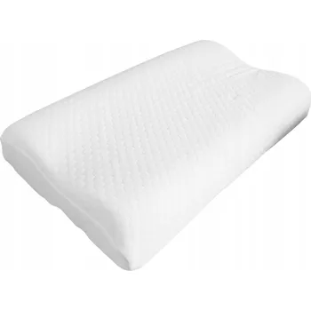 Polštář Polštář s termoelastickou pěnou, bílý, 30x47x9/7 cm