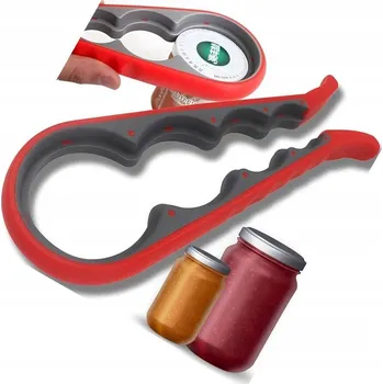 Otvírák OTVÍRÁK NA LÁHVE ZAVAŘOVACÍ LÁHVE A ŠROUBOVACÍ VÍČKA WEKÓW DEKLI UNIVERZÁLNÍ NASTAVITELNÝ 4v1