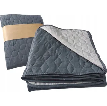 Přehoz na lůžko OBOUSTRANNÝ PŘEHOZ NA POSTEL ŠEDÝ 160x220 cm