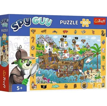 Puzzle Puzzle 100 dílků Pozorovací Špion (Spy Guy) Loď pirátů 15594