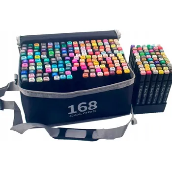 FIXY 168 KUSŮ Fixy Popisovače Fixy Oboustranné Pro + TAŠKA