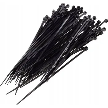 Stahovací páska STAHovací PÁSKY KABELOVÉ STAHOVACÍ PÁSKY 100 kusů ČERNÉ 3,6x200