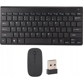 Klávesnice Bezdrátová sada TECKNET QWERTZ - Klávesnice a myš, černá