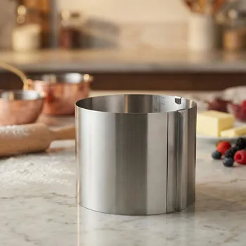 TADAR vysoký nastavitelný stojan na koláče z nerezové oceli 16-30 x 15 cm