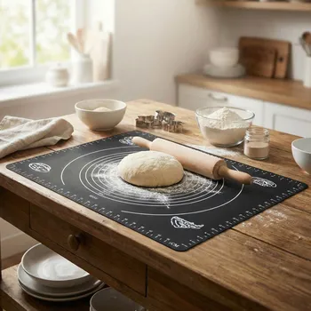 Kuchyňský vál Silikonová podložka na válení těsta SILICO MATA 60 x 40 cm