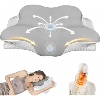 Polštář ERGONOMICKÝ ORTOPEDICKÝ POLŠTÁŘ Z PAMĚŤOVÉ PĚNY - PODPORUJE SPÁNEK