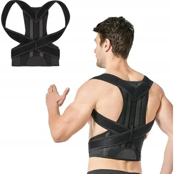 Korektor držení těla Šle pro páteř Rovná záda Ortopedická XL Černá