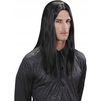 Karnevalová paruka Widmann paruka dlouhé vlasy černá