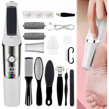 Bezdrátový ELEKTRICKÝ PILNÍK NA NOHY bruska struhadlo na paty SET 10ks