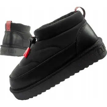 Dámská zimní obuv Dámské zimní sněhule D.Franklin vel.38, módní zateplené kotníkové boty, černé