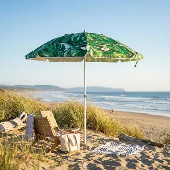 Slunečník Zahradní/plážový skládací polyesterový deštník TADAR MONSTERA 200 cm