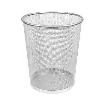 Odpadkový koš Odpadkový koš kovový Memobe 18 l stříbrný