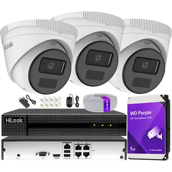 Bezpečnostní kamera IP Monitoring pro Firmu Sada 3 Kamery 4Mpx Přes Kroucenou Dvoulinku Aplikace Detekce