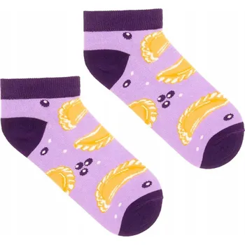 Pánské ponožky KABAK kotníkové ponožky Ponožky Pirohy s borůvkami 42-46 fialové vel. 42-46